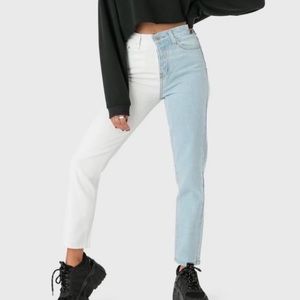 Adika Color Block Mom Jean NWT